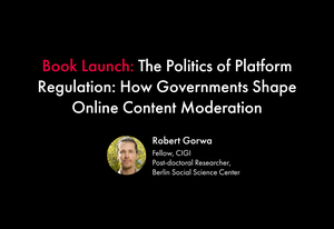 Book Launch: The Politics of Platform Regulation